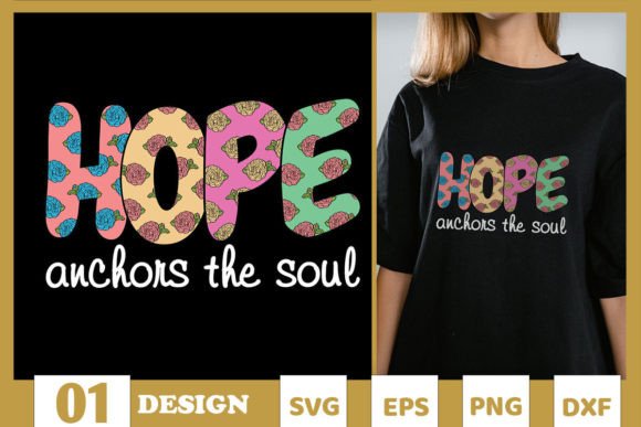 Christian Hope Anchors the Soul SVG Graphics & T-Shirt Designs