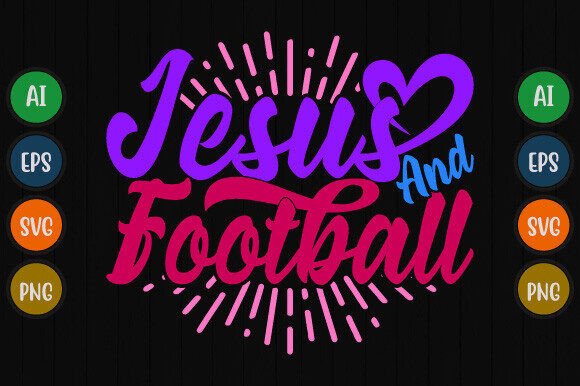 Jesus and Football T Shirt Design Graphics Review