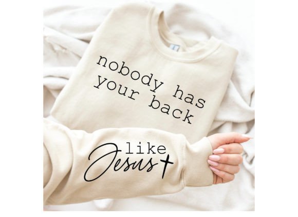 Jesus Has My Back SVG: Christian T-Shirt Graphics